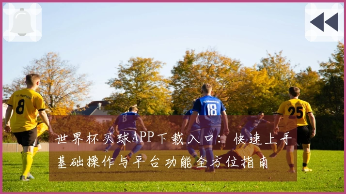 世界杯买球APP下载入口：快速上手基础操作与平台功能全方位指南