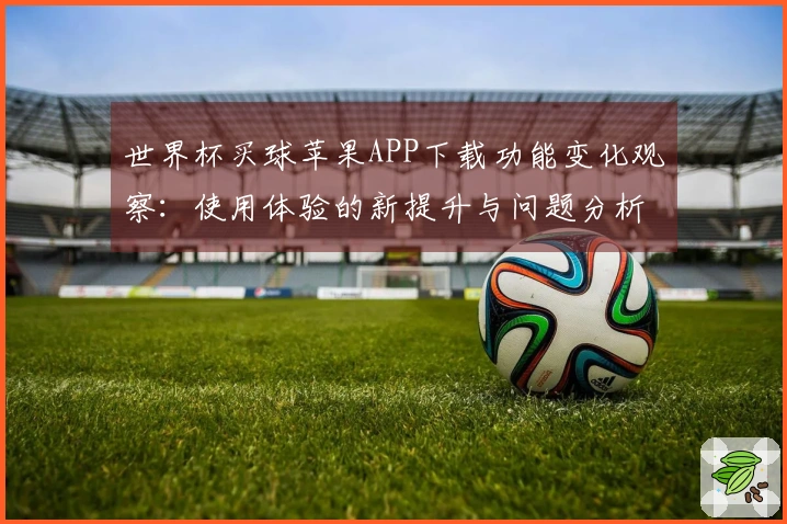 世界杯买球苹果APP下载功能变化观察：使用体验的新提升与问题分析